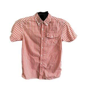 Tommy Hilfiger Orange/White Collared Shirt Boy's Size Large 16/18 | 44-37
